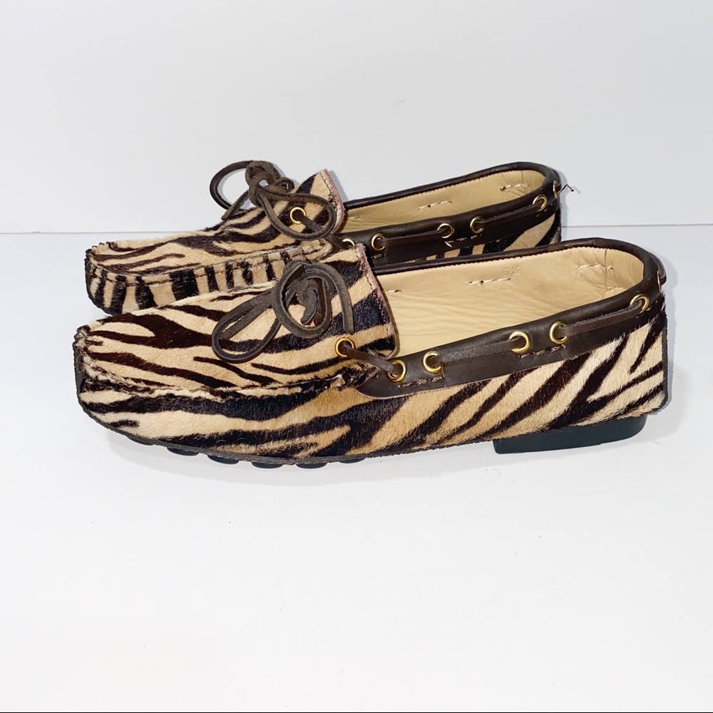 Fieramosca & Co Womens size 5.5 shoes Animal Print Driving Loafers moccasins